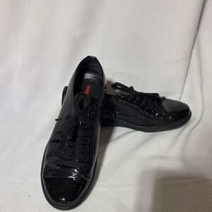 Prada Black Patent Leather Women's Sneakers